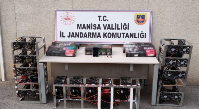 Manisada yasadışı kripto para madenciliğine baskın