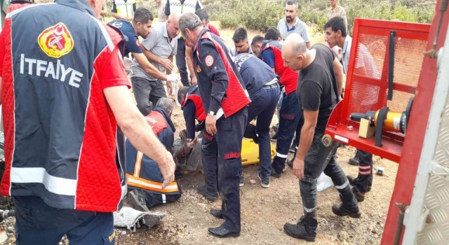 Mardinde akaryakıt yüklü tır devrildi: 1 yaralı