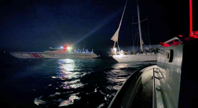 Marmaris ve Datçada 125 göçmen kurtarıldı