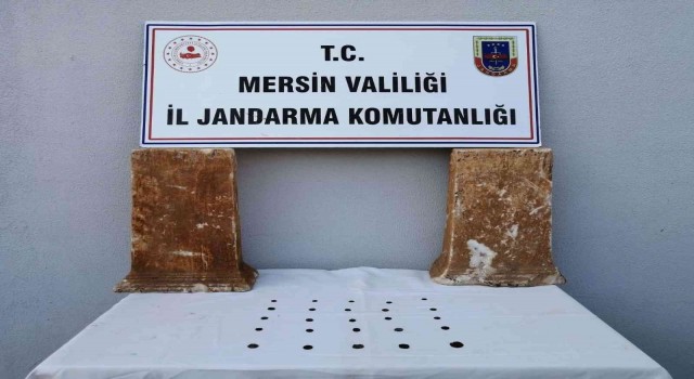 Mersinde 25 adet bronz sikke ele geçirildi