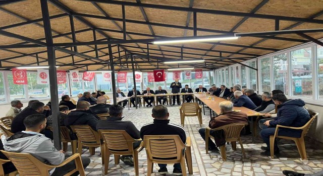 MHP heyeti ‘Köyüm Benim sohbet toplantılarında Türkelilerle buluştu