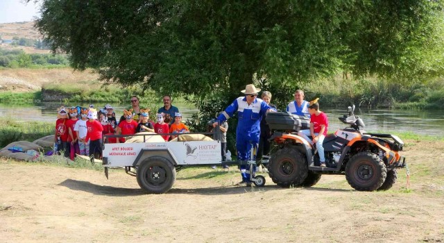 Minik öğrencilerin Emekli Hayvanlar Çiftliğinde ATV ile safari keyfi