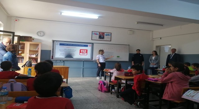 Muğlada öğrencilere 112 Çağrı Merkezi tanıtıldı