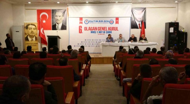 Muşta Eğitim-Bir-Senin 6. Olağan Genel Kurulu yapıldı