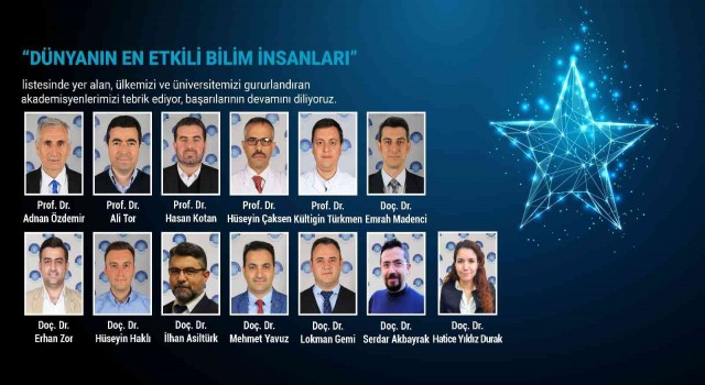 NEÜden 13 Akademisyen “Dünyanın En Etkili Bilim İnsanları” listesinde