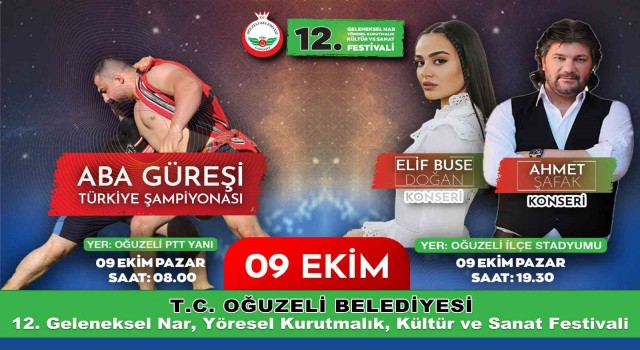 Oğuzelinde nar ve kurutmalık festivali başlıyor