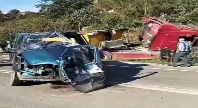 Orduda trafik kazası: 1 ölü, 1 yaralı