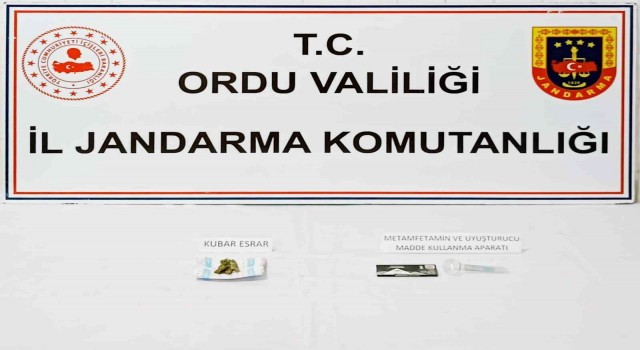 Orduda uyuşturucu operasyonunda 1 kişi tutuklandı