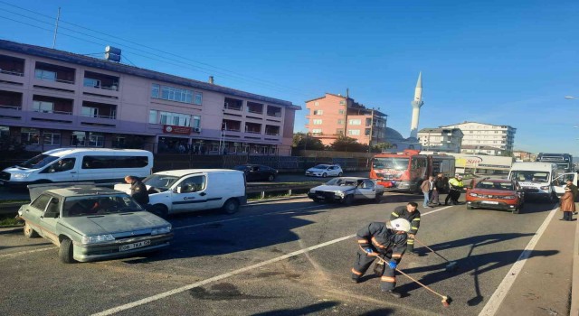 Orduda zincirleme trafik kazası: 1 yaralı