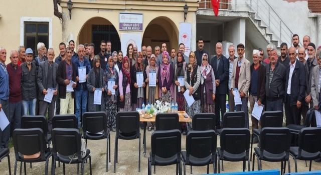 Organik tarım üreticileri sertifikalarını aldı