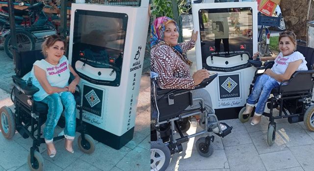 Osmaniye'de Engelli araçlar için şarj istasyonu kuruldu