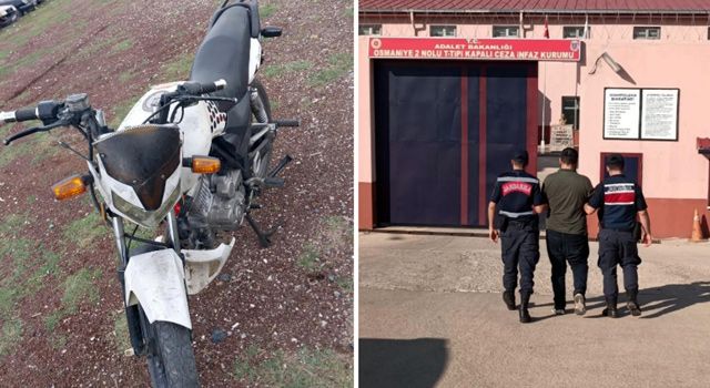 Osmaniye'de Motosiklet hırsızı JASAT’tan kaçamadı