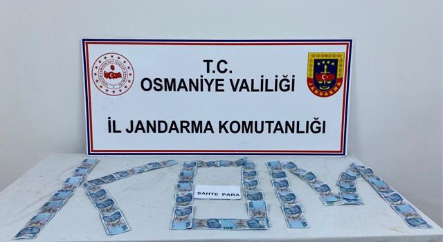 Osmaniye'de Sahte banknot satmaya çalışan Suriyeli tutuklandı