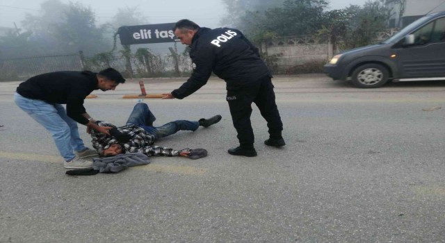 Otomobil ile bisiklet çarpıştı: 1 yaralı