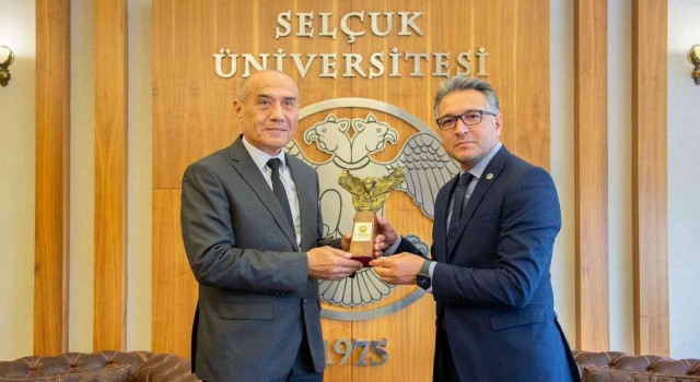 Özbek Rektör Sirojiddinovdan Rektör Aksoya ziyaret