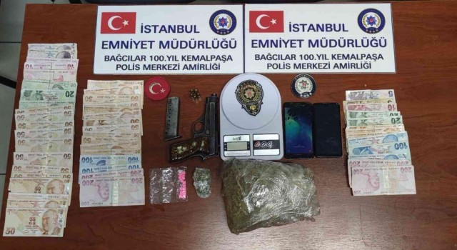 Polis arama yapmak isteyince silah çeken şüpheliden uyuşturucu çıktı