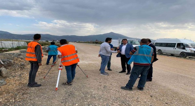 Samandağda çevre yolu çalışması yeniden başladı