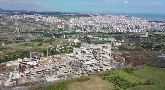 Samsun Şehir Hastanesinin kaba inşaatı yüzde 75 tamamlandı