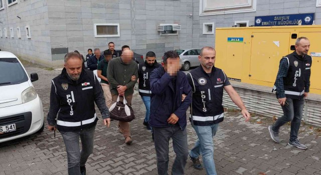Samsunda FETÖden gözaltına alınan 6 kişi adliyeye sevk edildi