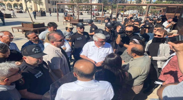 Şanlıurfada HDPlilerin izinsiz yürüyüşüne 5 gözaltı