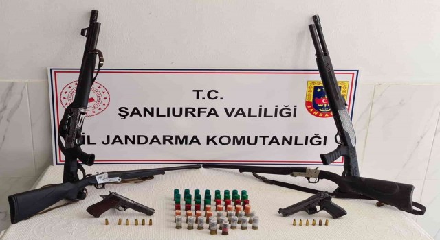 Şanlıurfada silah kaçakçılığı operasyonunda 5 gözaltı