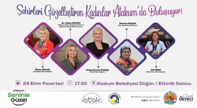 Şehirleri güzelleştiren kadınlar Atakumda