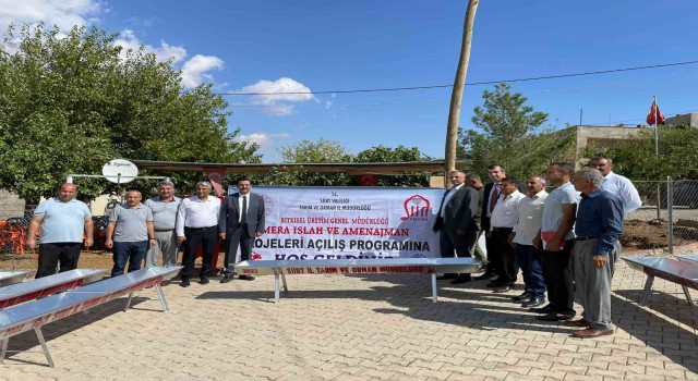 Siirtte besicilere 70 adet hayvan içme suyu tesisi dağıtıldı