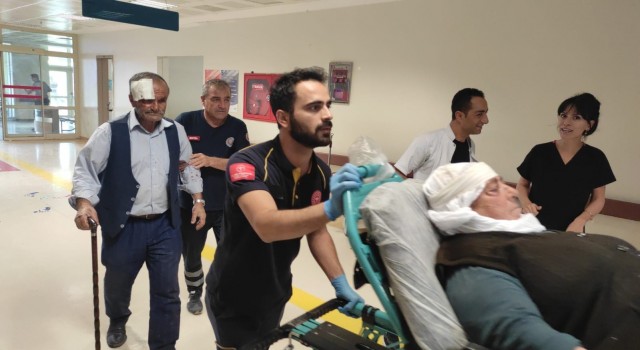 Siirtte tarım aracı devrildi: 3 yaralı