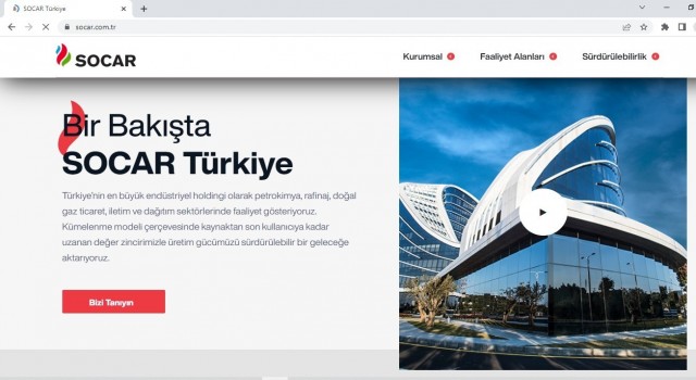 SOCAR Türkiyenin web sitesi yenilendi