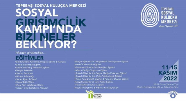 Sosyal Girişimcilik Kampı için başvurular başladı