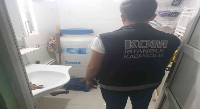 Sultangazide operasyon: 485 litre doluma hazır alkol ele geçirildi