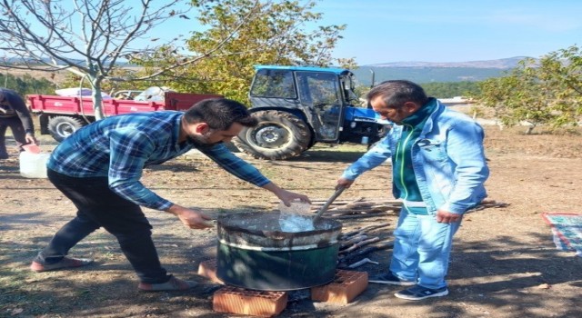 Tavşanlıda Gülleci bulamacı uygulamalı yapıldı