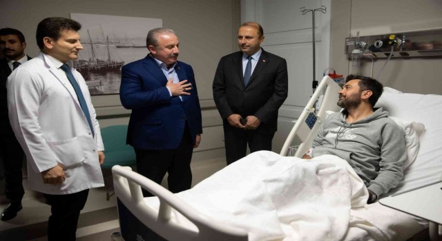 TBMM Başkanı Şentop trafik kazası geçiren Binali Yıldırım ile Şamil Ayrımı ziyaret etti