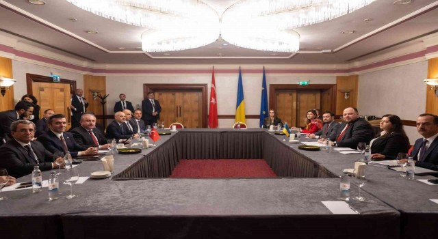 TBMM Başkanı Şentop, Ukrayna Parlamentosu Başkanı Stefançuk ile görüştü