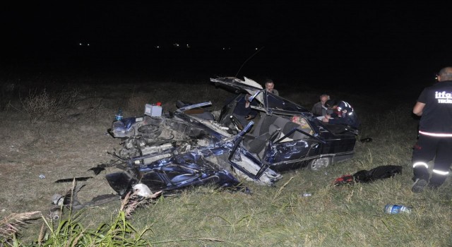 Tekirdağda feci kaza: 2si ağır 9 yaralı