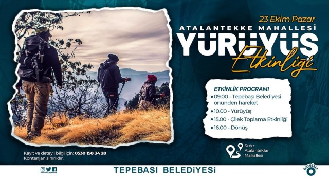 Tepebaşı Belediyesinden doğa yürüyüşü