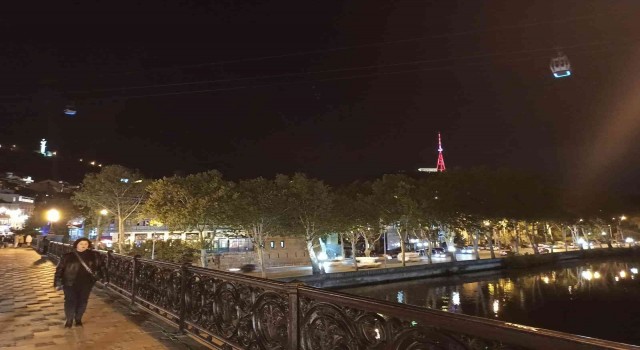 Tiflis Televizyon Kulesi, Türk bayrağının renkleriyle aydınlatıldı