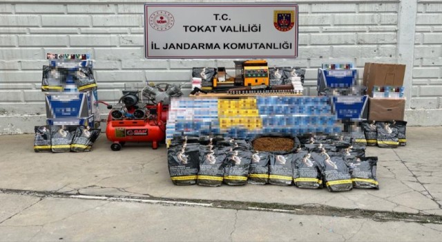 Tokatta 125 bin adet makaron ele geçirildi