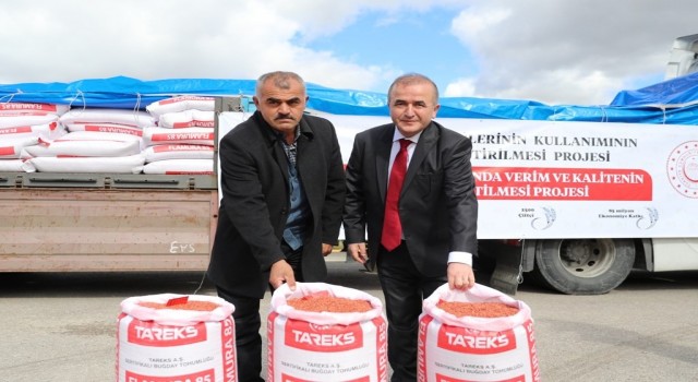 Tokatta 2 bin 500 çiftçiye buğday tohumu dağıtıldı