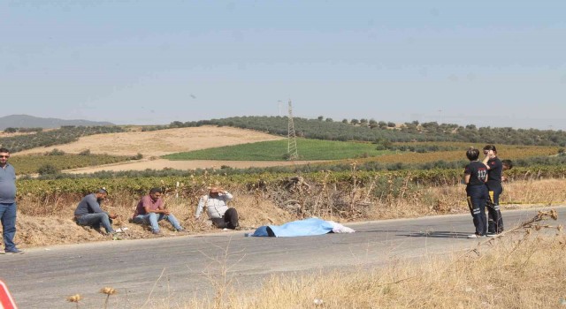 Turgutluda trafik kazası: 1 ölü, 1 ağır yaralı