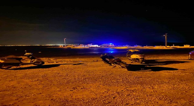 Urlada tekneden düşen balıkçıyı arama çalışmaları başlatıldı