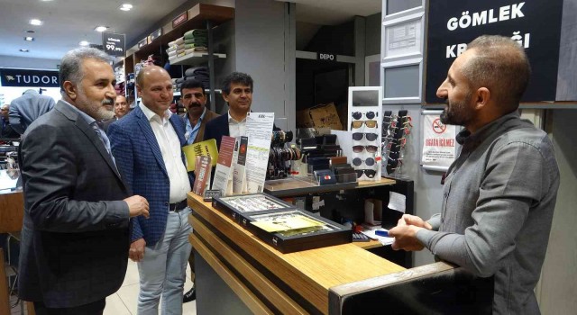 Van TSO Başkan Adayı Faruk Binerden esnafa ziyaret