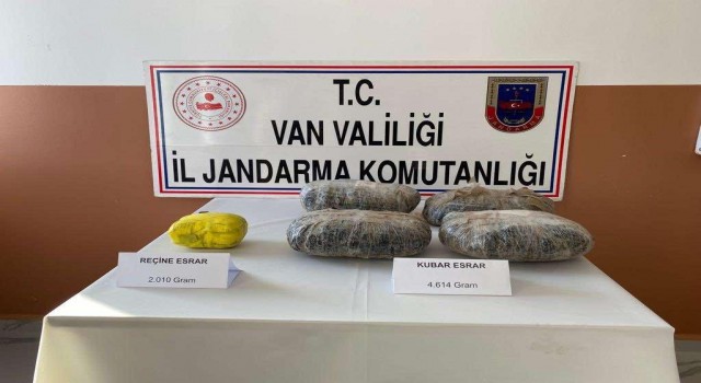 Vanda 6 kilo uyuşturucu ele geçirildi