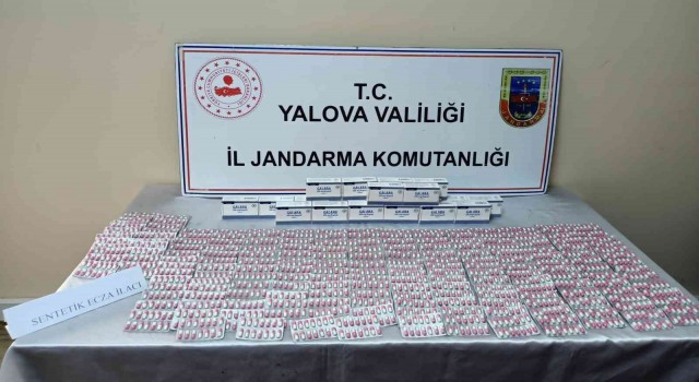 Yalovada tırda gizlenmiş 3 bin 920 adet uyuşturucu hap ele geçirildi