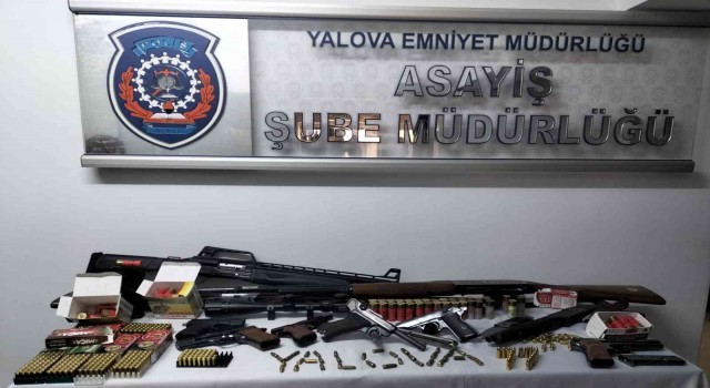 Yalovadaki silah kaçakçılığı operasyonunda 22 gözaltı