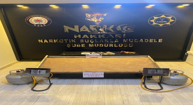 Yüksekovada 18 kilo eroin ele geçirildi