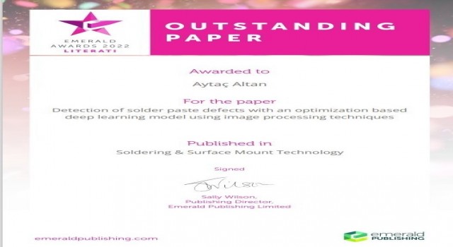 ZBEÜ Öğretim Üyesine “Outstanding Paper” ödülü