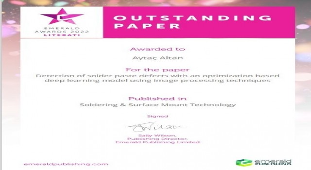 ZBEÜ Öğretim Üyesine “Outstanding Paper” ödülü