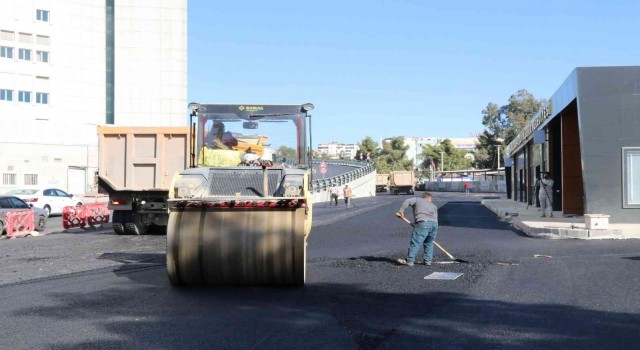 Abide Kavşağında asfalt çalışması
