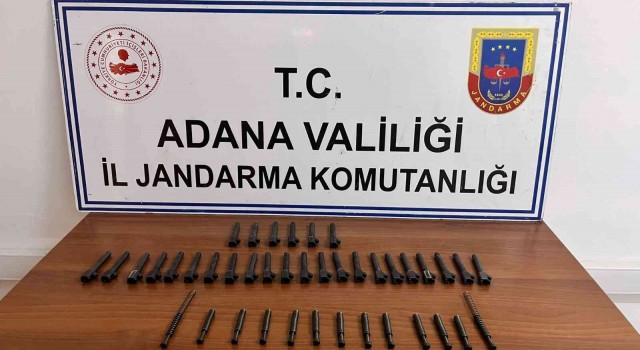 Adanada 28 adet tabanca namlusu ele geçirildi